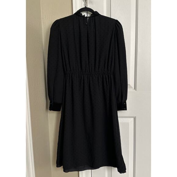Neuces Made in Spain Black Polka Dot Dress Small - Picture 7 of 10